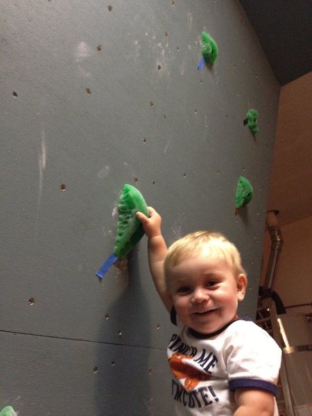 my boy. cant wait until he is a little bigger to start climbing.