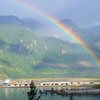 Rainbow over Howe sound, from Campground