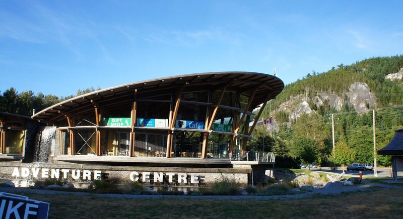 Squamish Adventure Center, with Smoke Bluffs