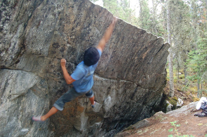 Tony doing the lunge on Lava Lunge