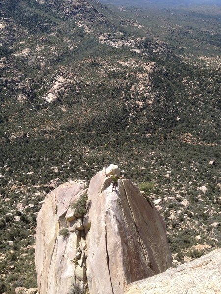 Coming across the Flying Buttress after doing the Classic.