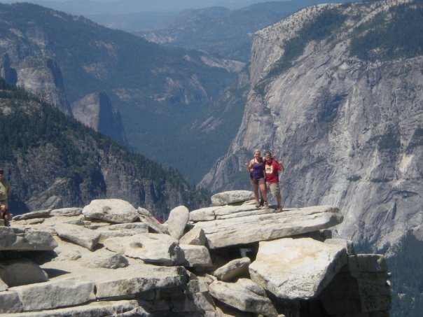 On top of Half Dome, Yosemite National Park. No Hantavirus up here.