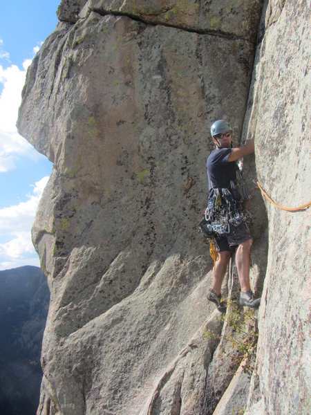 Climb that crack. Short but fun.