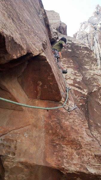 Just past the pitch 2 crux.