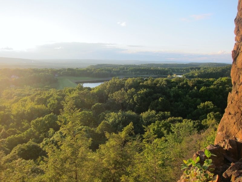 View from top of Wiessner slab Sept 2012