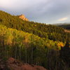 Looking east from the base of the Wipeyur Buttress on a beautiful late September evening.<br>
<br>
Photo: D. Albers.