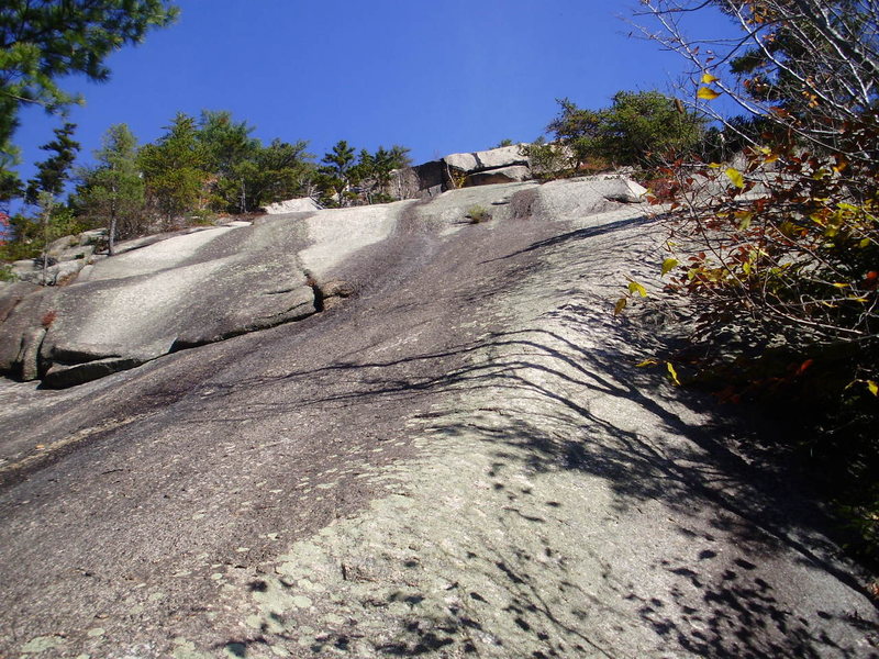 Looking up at the slab start of Wandering I