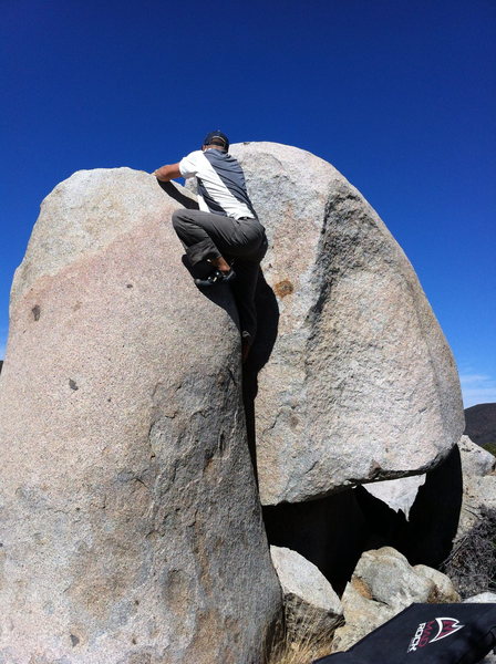 Me topping out on another fun little crack