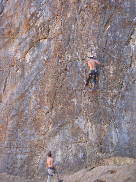 the most fun route on the scale wall, very easy but it has very fun moves the whole way