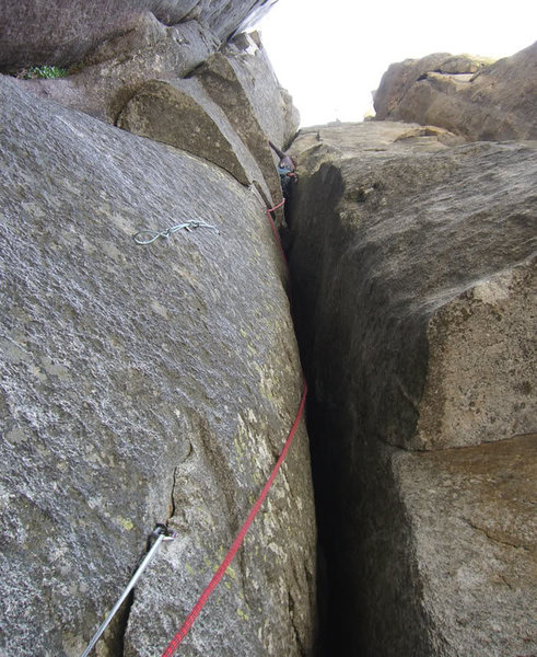 Pitch 9 - can be another crux of the route?