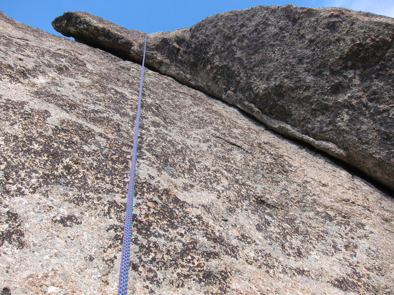Up-close look at the dihedral (taken on rappel).