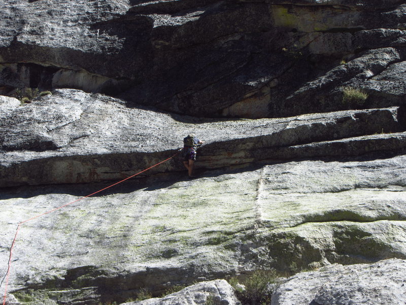 Bryan Hall pulling the roof on Pitch 1