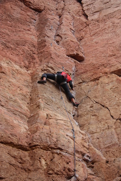 Dana Walenta leading LaCholla Jackson.