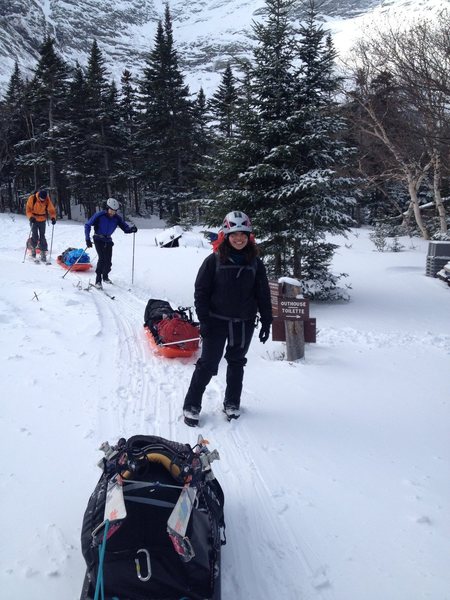 After 6 Days up at Chimney the storms rolling in and its time to head down!