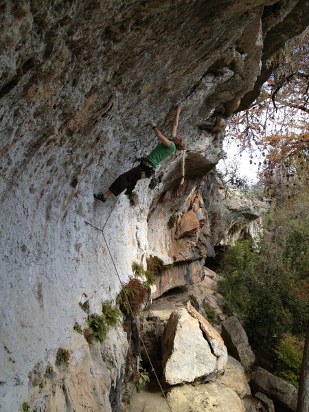 Rachel just hitting the bottom of the "Flake"