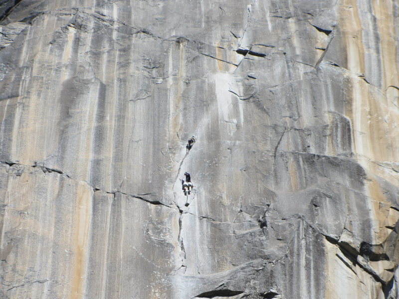 Unknown climbers on the Prow