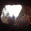 Odd cave near the top. Trail of Tears. Wigwam Dome. Lost Creek Wilderness. Colorado. November 24th 2012.<br>

