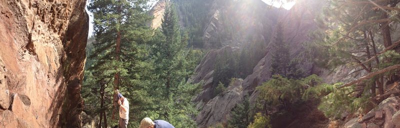 View from the base of the climb.