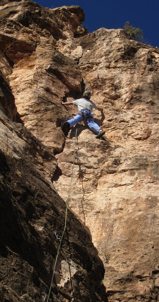 Daniel nears the top<br>
Frosted Flakes (5.7)