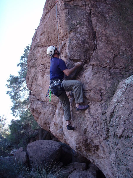 Scott at the start of "Bibikov Arete"