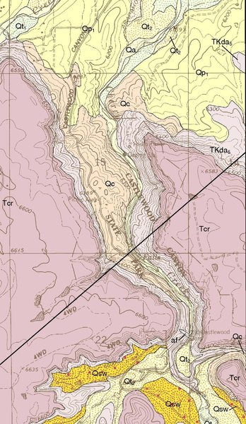 Castlewood geologic map.
