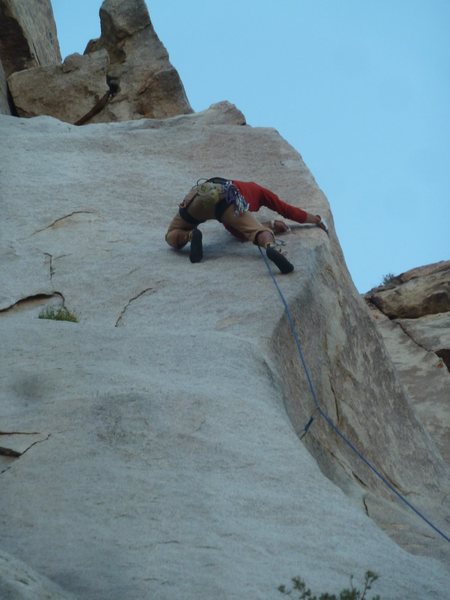 Mike Holley pulling one of the many cruxes on the Route!!