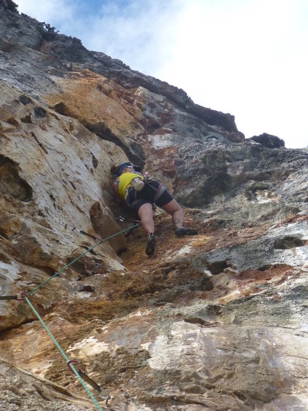 Brandi laying back to the anchors of Orange Streak.