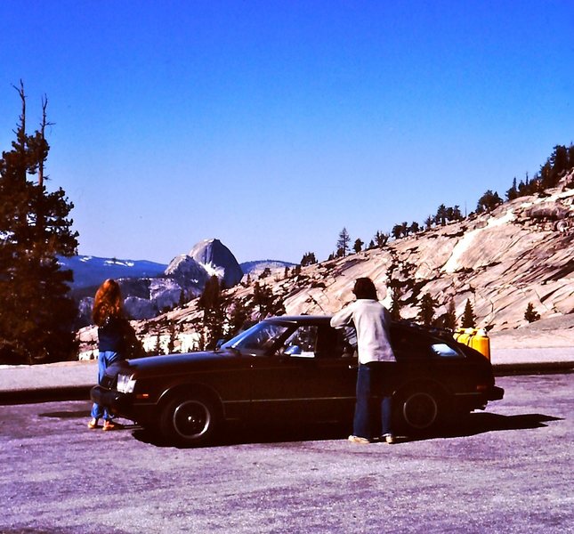1979 gas crisis? - no problem, just strap 15 gallons to the back of your car and head to Yosemite.<br>
<br>
Leslie Miller and the late Mark Ward.