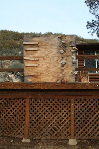 not tall but does the trick,<br>
the left side is a picture frame that i took apart