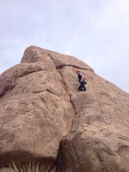 Soufflant follows the obvious crack. Photo John Walton