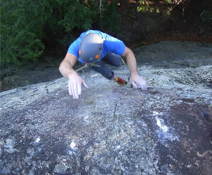 Will, one move shy of a redpoint.