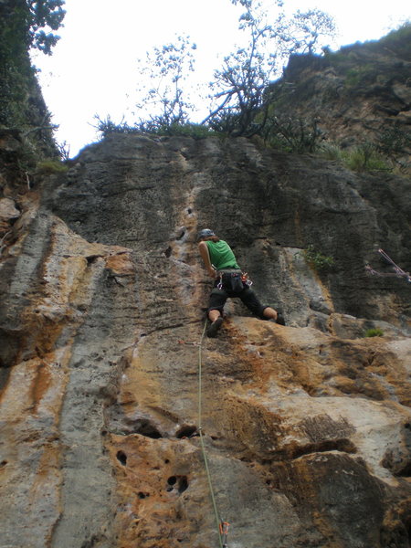 Heading towards the crux