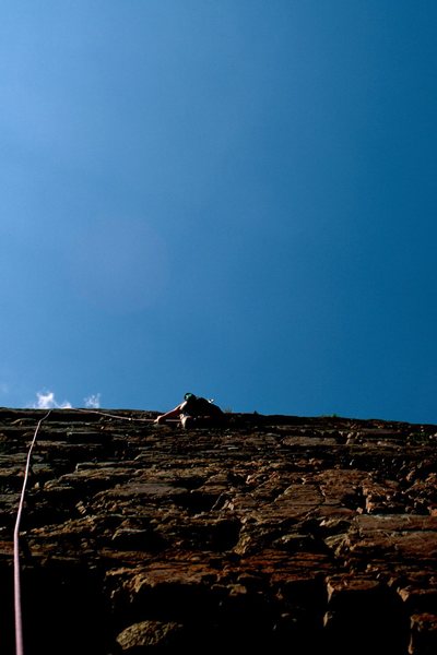 My partner top-roping this in the mid '90s.