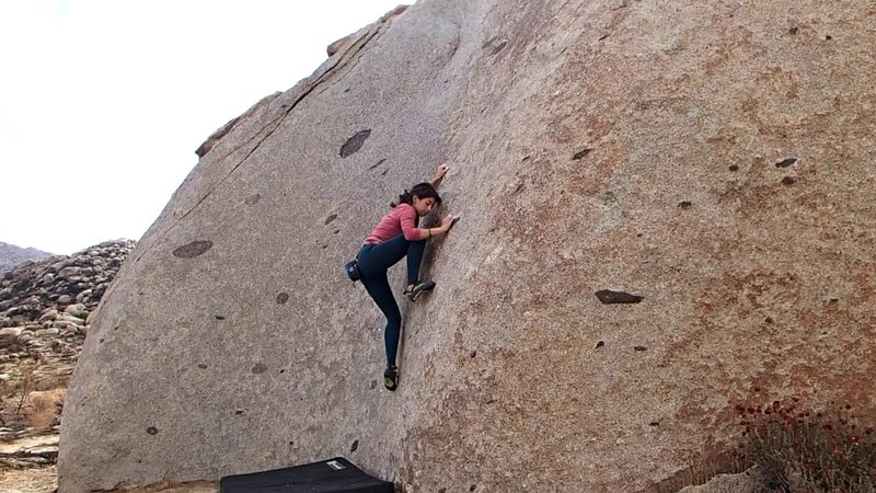 Jackie Trejo passing the friction test.