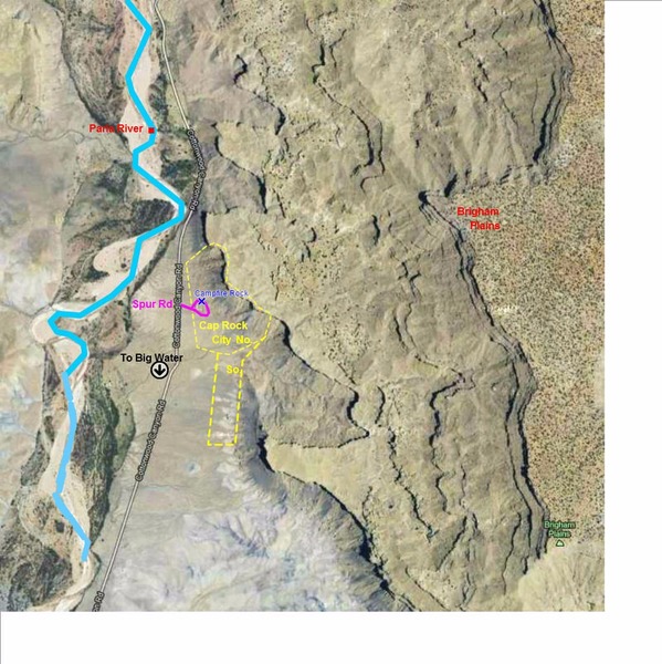 North is where most of the routes are<br>
South has only a few but higher routes