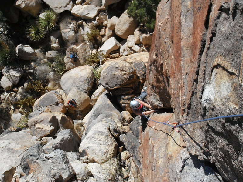 Adrienne Kentner following Icon 5.10c