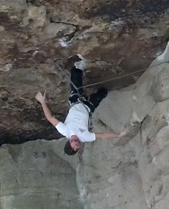Clint walker climping rage. Best rest spot on the whole route!