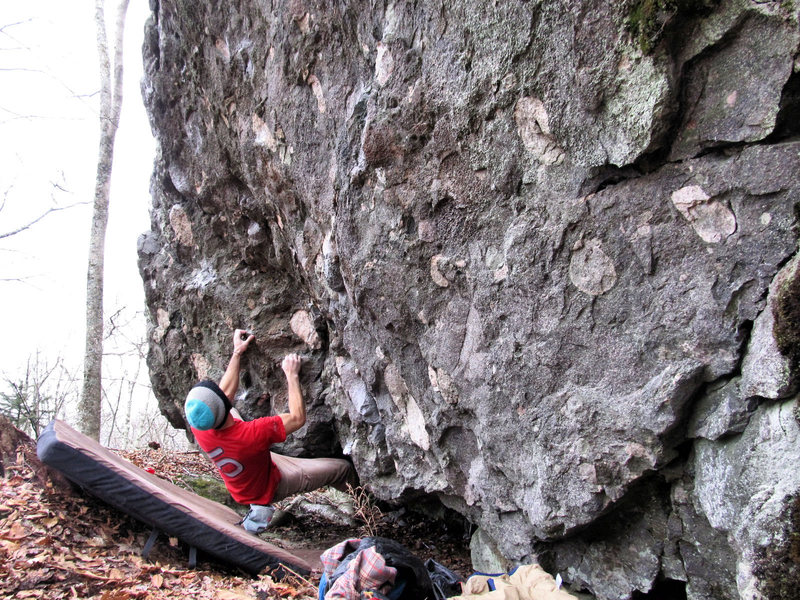 Aaron Parlier on the start holds to "Creative Control" FA.