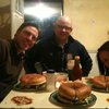 The worlds biggest hamburger... Good friends, cold beer, and long routes!<br>
El Potreo Chico, Mexico