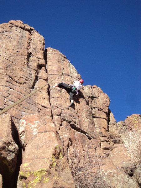 This is in the middle of the interesting part of this climb.