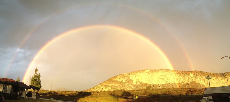 Double Rainbow at the quarry...Riverside Quarry, the pot of gold at the end of the rainbow