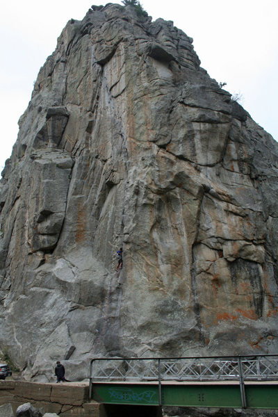 Unknown climbers on CCC, April 2012.