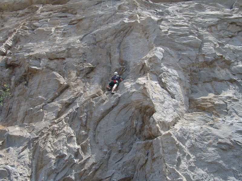 top roping delirious (previous climber led balrog on the left)