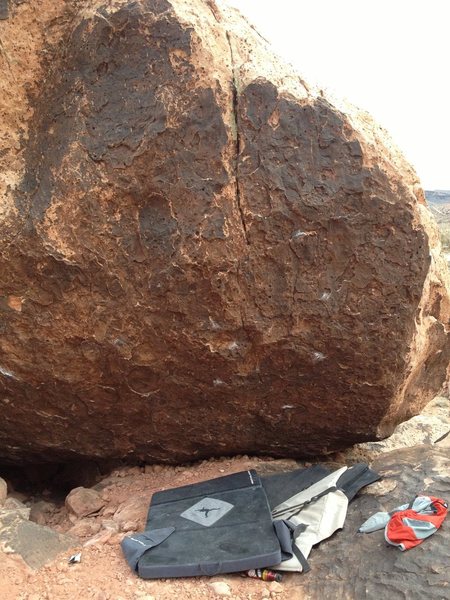 Rad Boulder PHAZED. Also known as the Hole, climbs the heinous crimps on the far ...