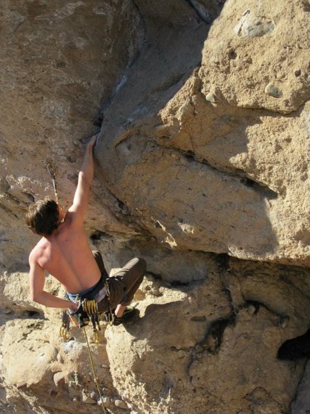 Getting in to the inital crack layback thingy.