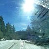 Winter driving on Polique Canyon Road (2N09), Big Bear Area 