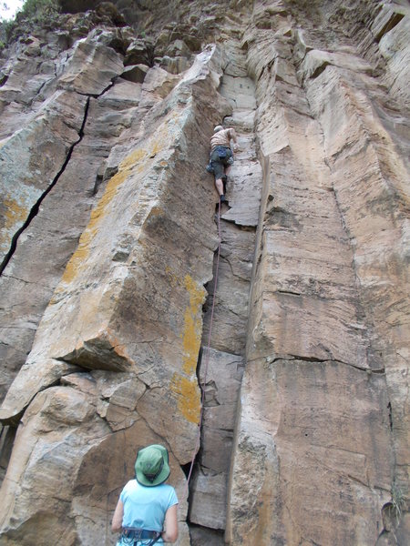 The 5.7 warm-up,<br>
two bolt anchor