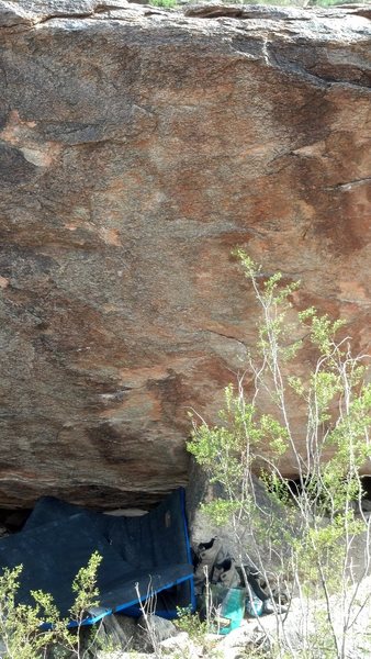 Straight up boulder from the pads...sharp.