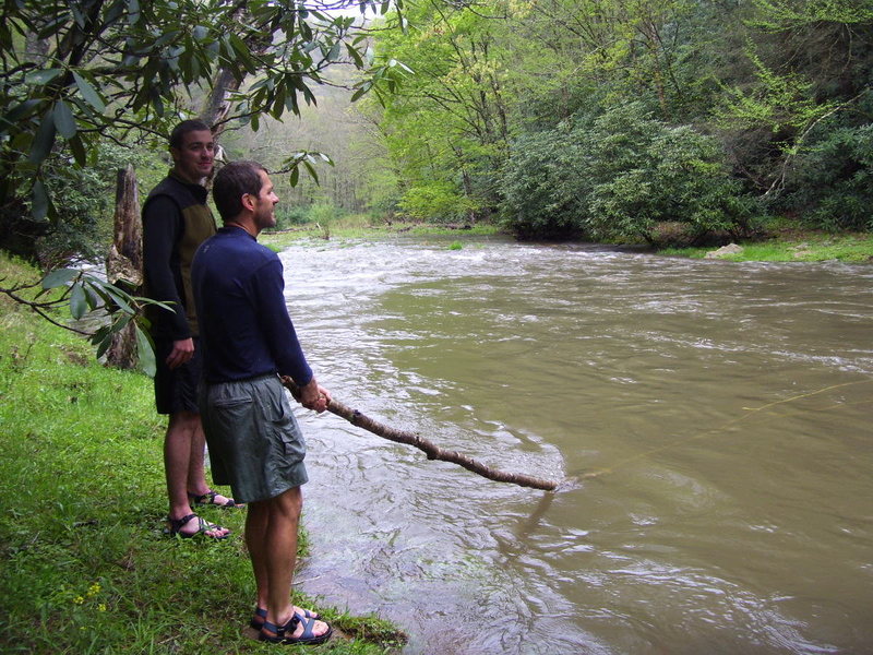 "How are we going to get the rest of these jokers across this river?"