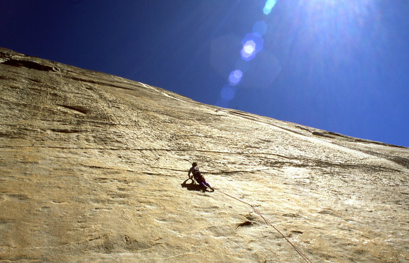 First Pitch of 'Little Nukey'....Rumoured to be the best 5.8 face pitch in the Sierra.